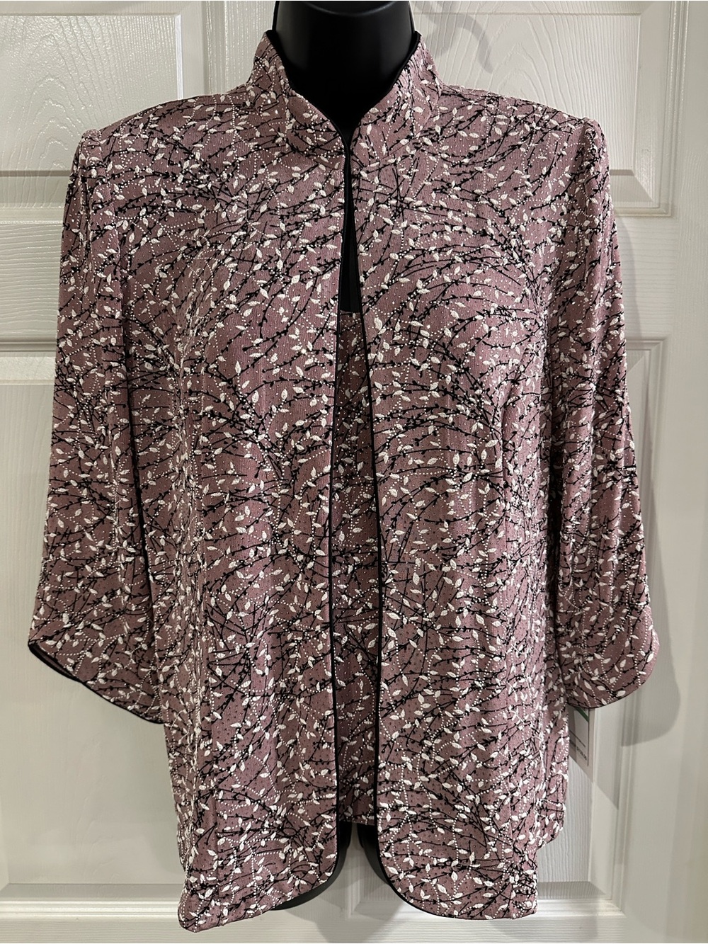 Alex Evenings Dusty Rose Printed 2 piece set